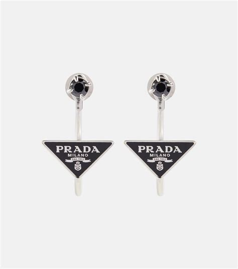 prada earrings silver